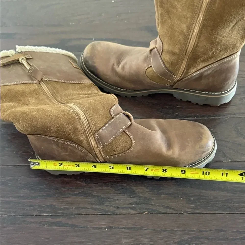Timberland Girls Brown Leather Boots Size 6.5